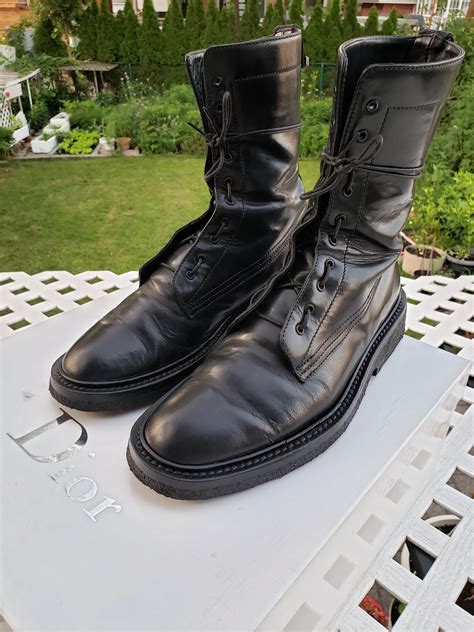 dior navigate sizing|AW07 Dior Homme 'Navigate' Combat Boots .